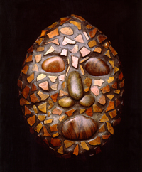 Image of Saltillo Stone Head mask.