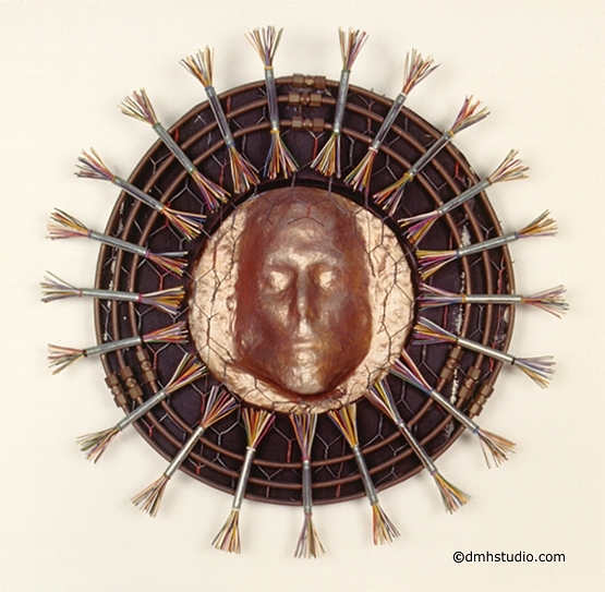 Large close-up image of The Son mask, portrait.